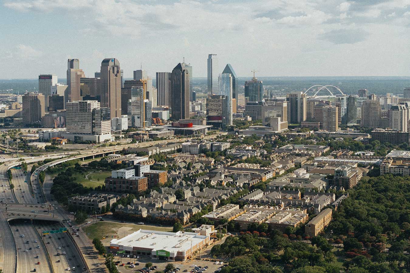 Panoramic view of downtown Dallas
